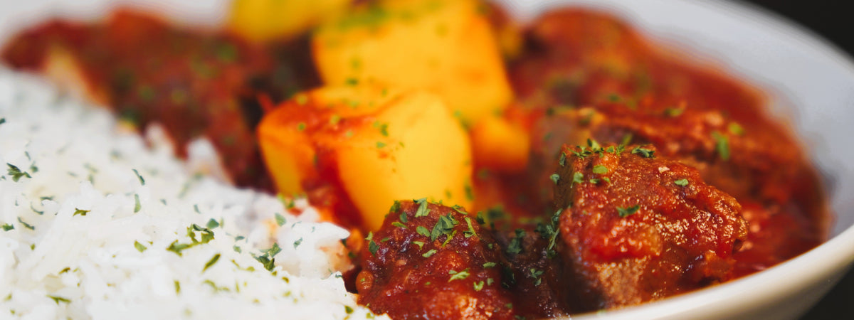 Cape Malay Eintopf mit herzhaftem Gnu