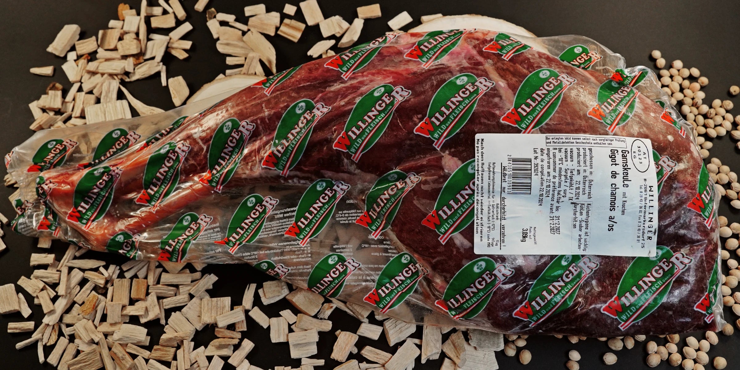 Gamsbock - Keule mit Knochen